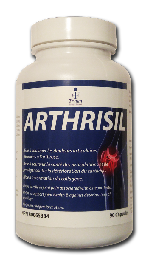 A bottle of arthrosil is shown.